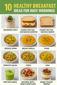 Read more about the article 10 Healthy Breakfast Ideas for Busy Mornings