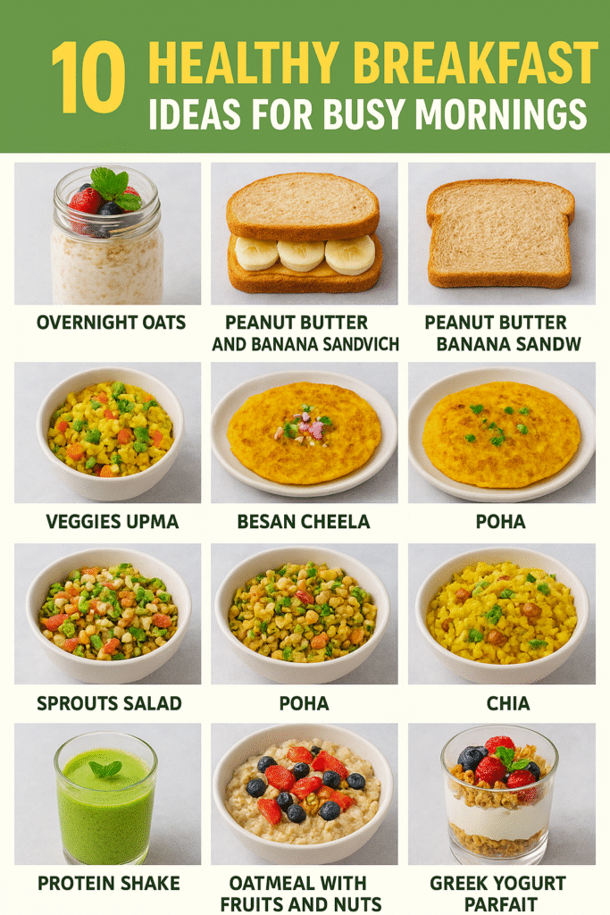 10 Healthy Breakfast Ideas for Busy Mornings